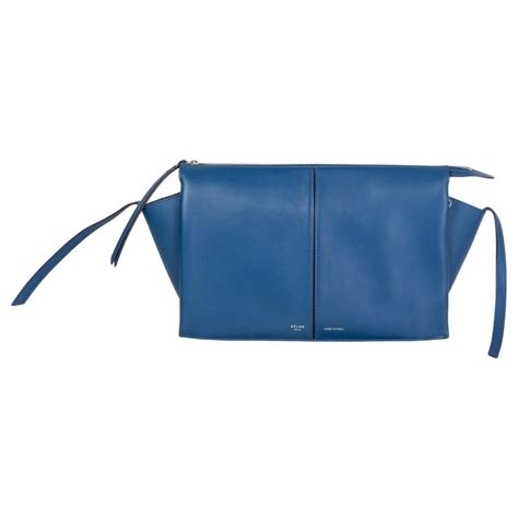 celine tri-fold clutch on chain bag in supple natural calfskin|Celine Trifold Bag .